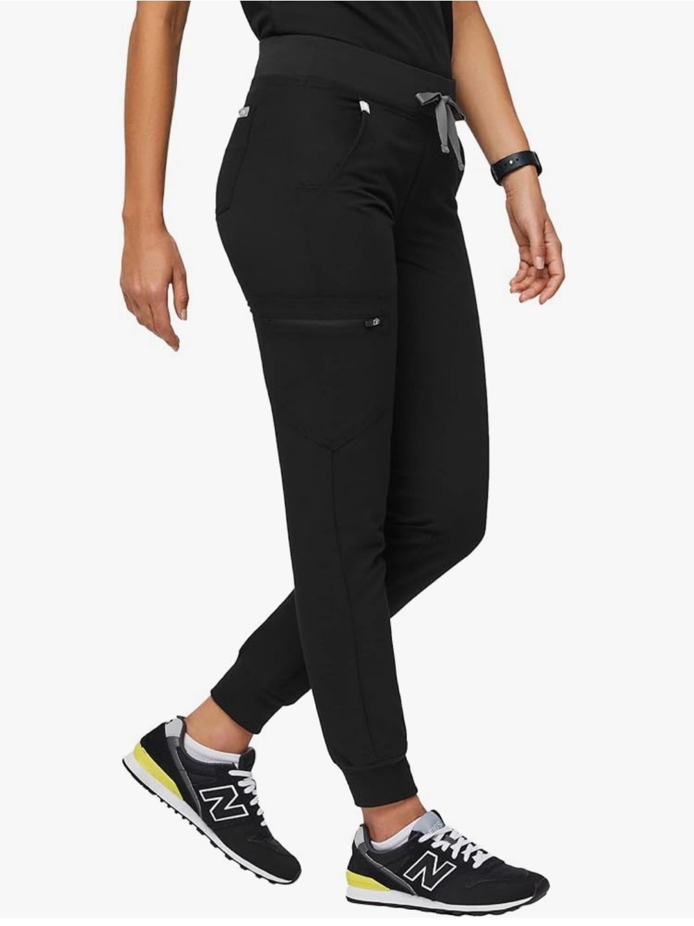 FIGS Technical Collection Black Jogger Scrub Pants Small Petite S/P Women’s